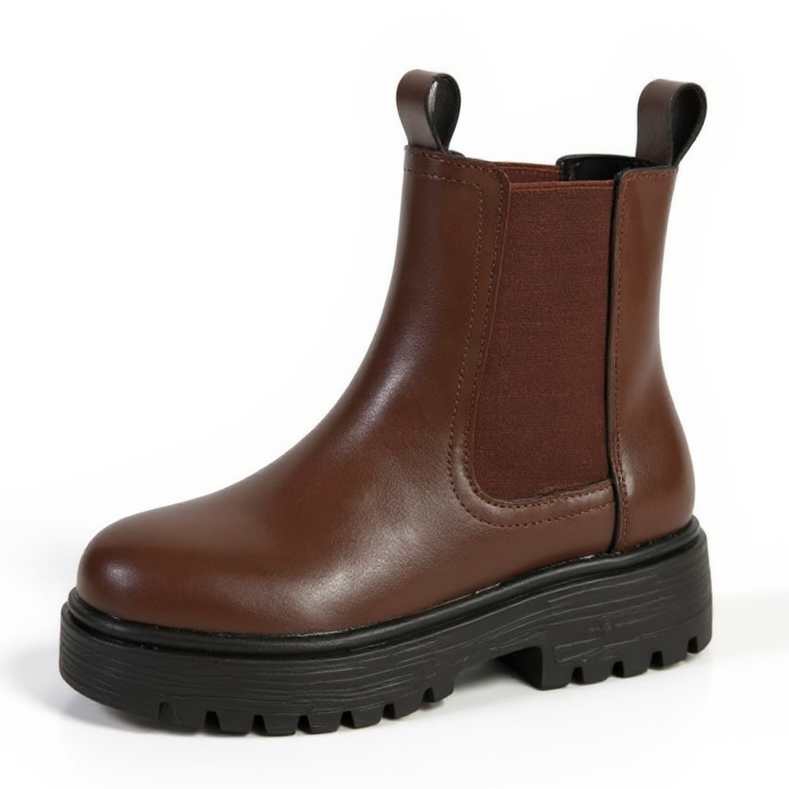 Women's Chelsea Boots - Chunky Lug Sole Platform